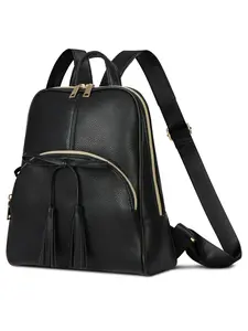 Women's Mini Leather Backpack, Small Waterproof Casual Daypack, Anti-Theft Fashion Backpack Purse, Stylish and Practical