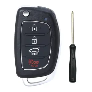 Hyundai Sonata Key Fob Replacement 2014-2017 – 4 Button Keyless Entry Remote (FCC ID: TQ8-RKE-4F16)