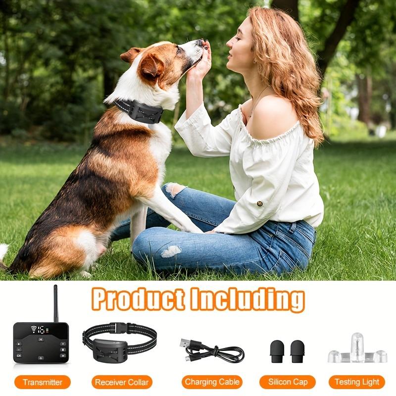 Wireless Dog Fence System/Receiver, 2 In 1 Wireless Dog Fence&Training Collar, Remote Wireless Dog Boundary Containment System, Dogs Training Collar