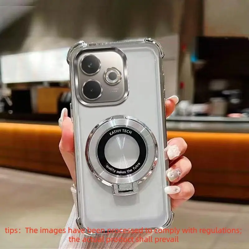 for 2 pac in 1 OPPO A5 5G 2025/ OPPO A5 Pro 5G Ring Bracket Case - High Quality Clear Coat Durable TPU Case for 2 pac in 1 OPPO A5 5G 2025/ OPPO A5 Pro 5G Phone Case