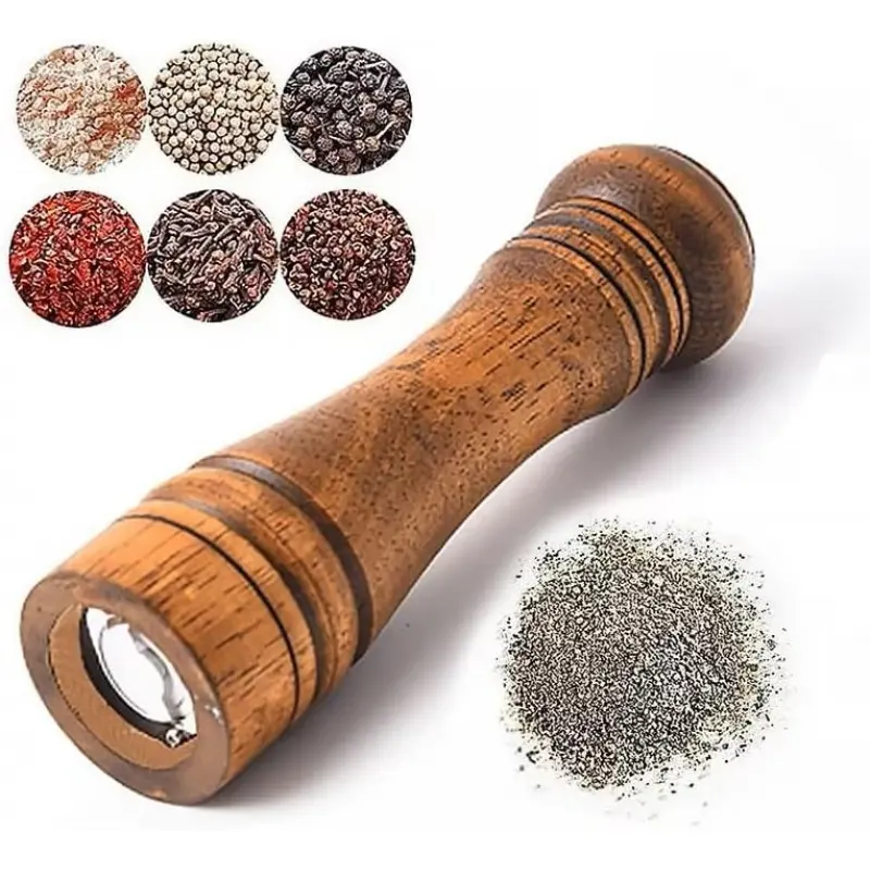 Pepper Grinder Pepper Mill Wood & Stainlee steel & Ceramics Classis Retro Style