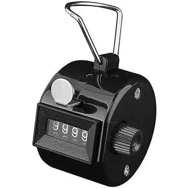 Hand Tally Counter 4 Digit Number  Clicker Golf Handy Convenient