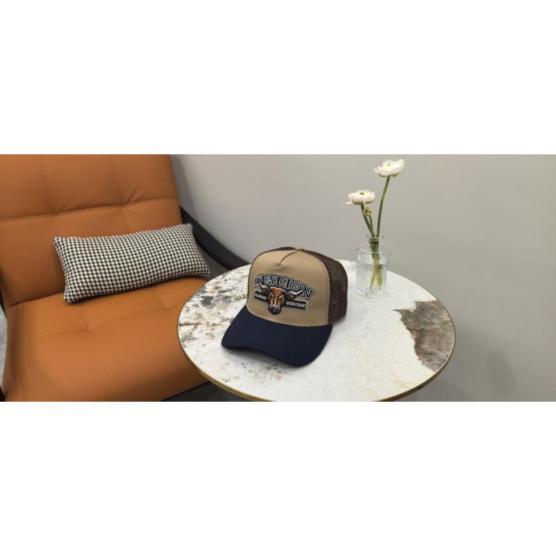 Hot-selling American retro series baseball cap, European and American hip-hop style, mesh breathable, large brim, adult cap