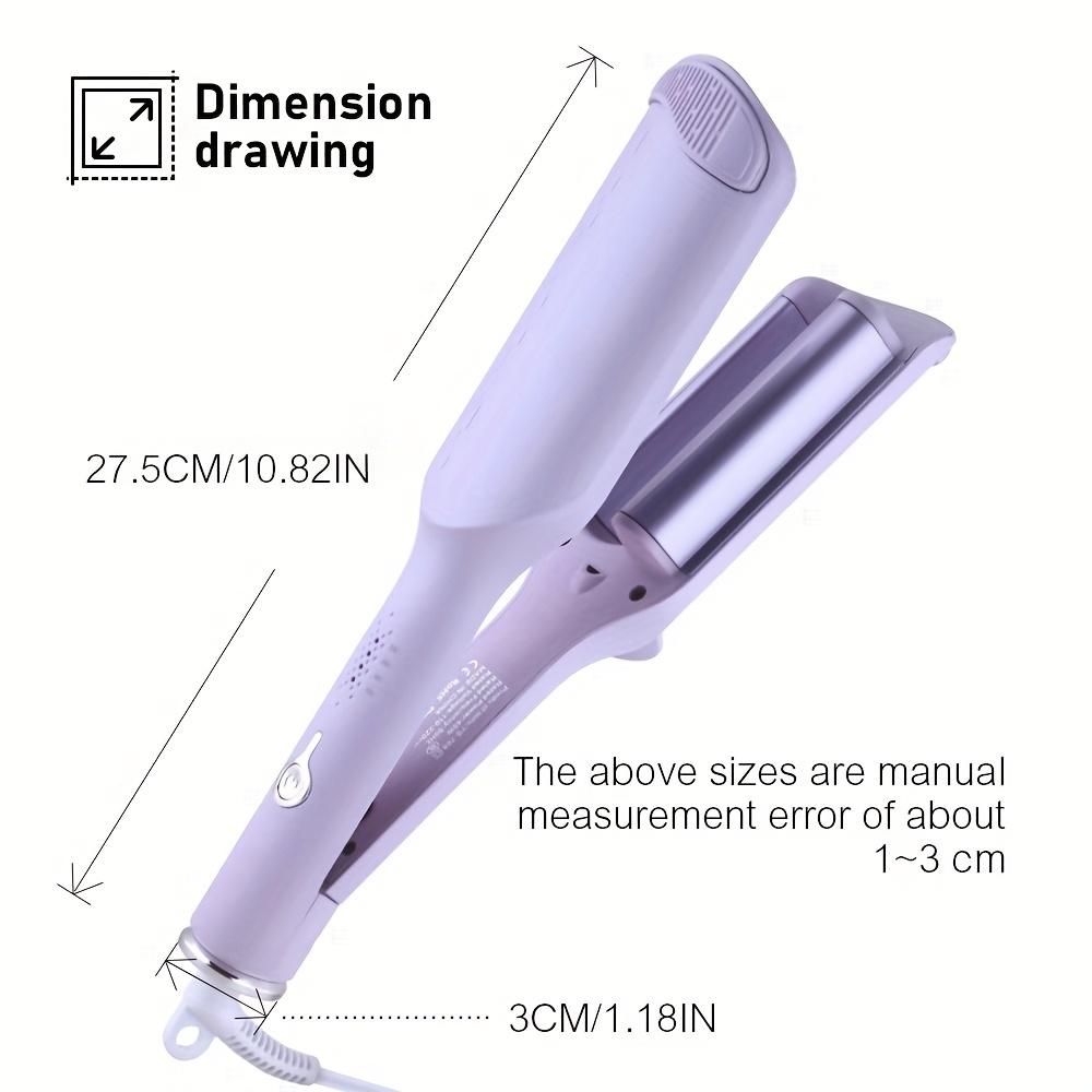 US Standard 32Mm Curling Iron - Adjustable Temperature And Easy Styling, Quick And Long-Lasting Results with Secure Thermal Control Technology, Perfect for Deep U-Shaped Curls, Available in Pink/Purple