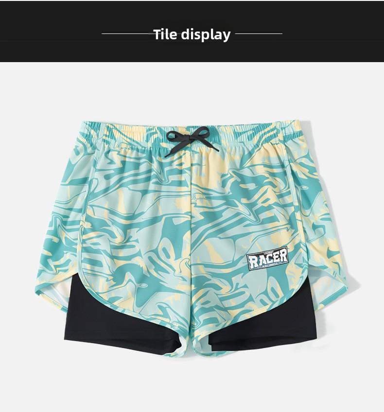 Adult Swimming Trunks Men's Flat-angle Five-point Swimsuit Set Anti-embarrassment New Professional Beach Adult Swimming Equipment