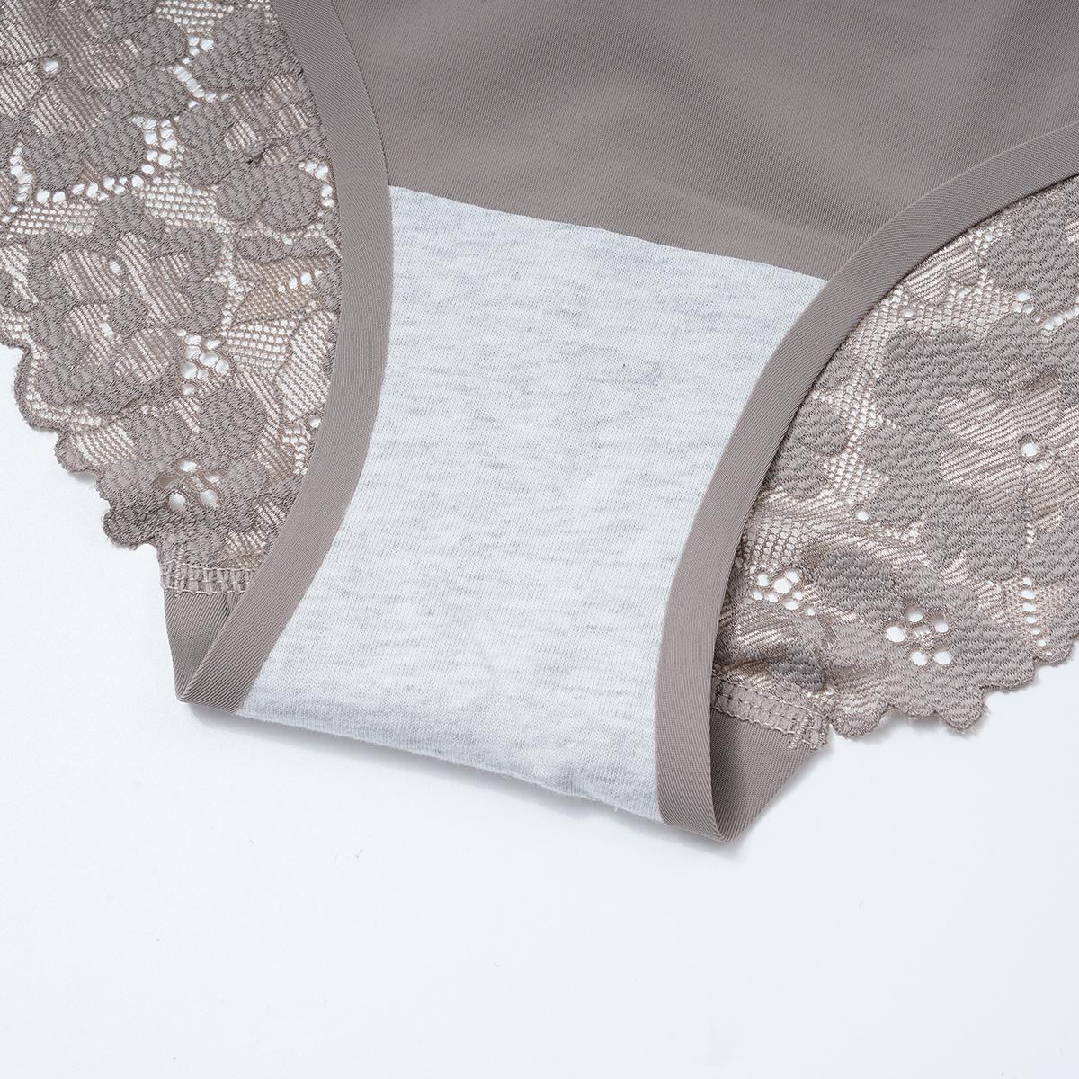 LEVAO Lace Bikini Panties Womens Cheeky Seamless Underwear Ladies No Show Hipster Underpants 6 Pack S-XXL