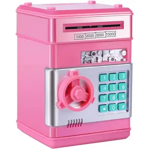 Password Piggy Bank Digital Electronic Money Bank Mini ATM Cash Coin Saving Can Toys, Ideal Birthday Gift for Kids