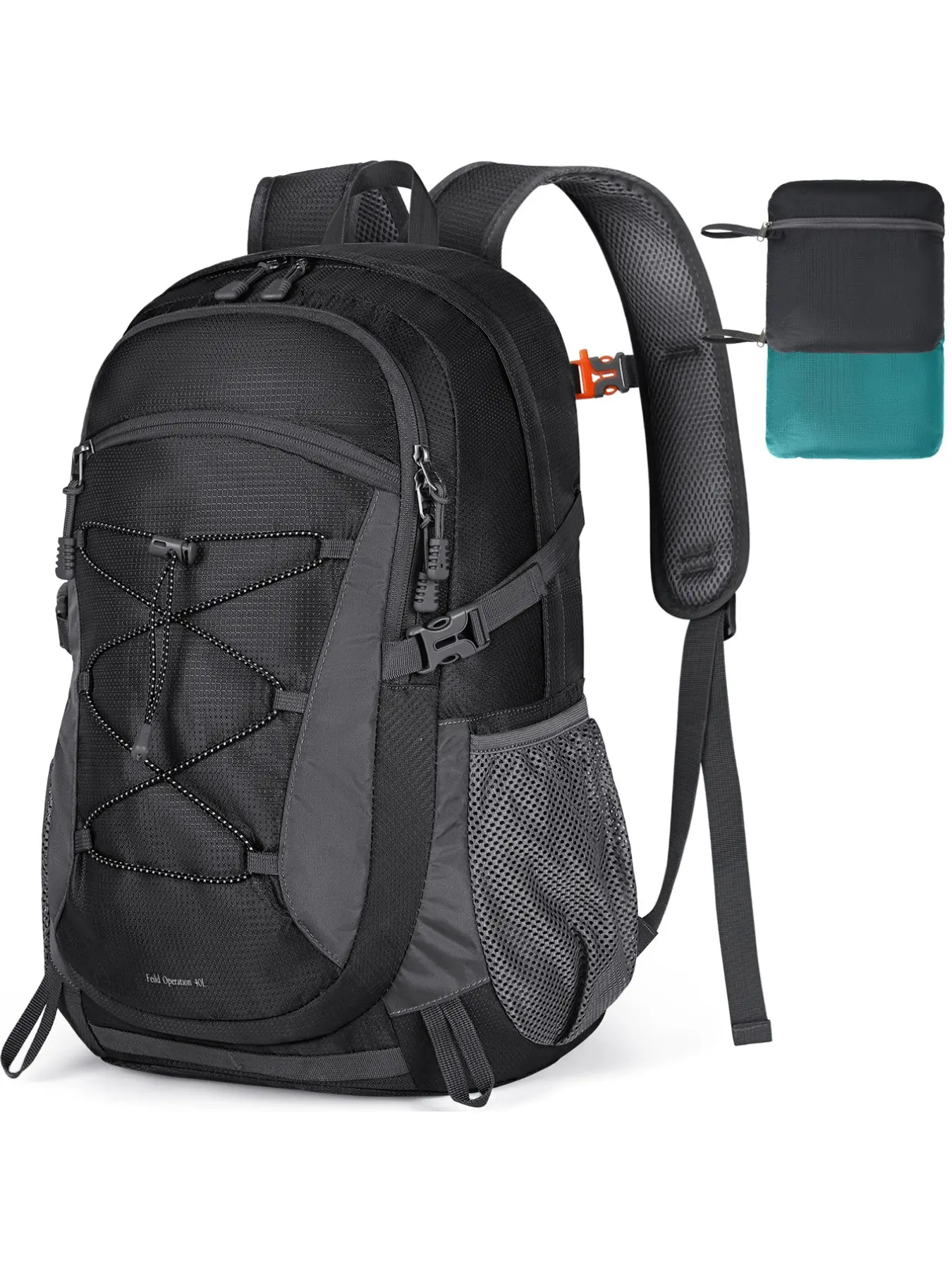 40L Hiking Backpack for Women Men, Waterproof Lightweight Camping Packable Daypack, Large Capacity Outdoor Travel Rucksack