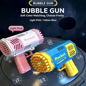 Trendy Bubble Machine Toy, Handheld Bubble Blower for Kids, Gatling Bubble Maker, Fireworks for Boys Girls, Wedding Party Fun