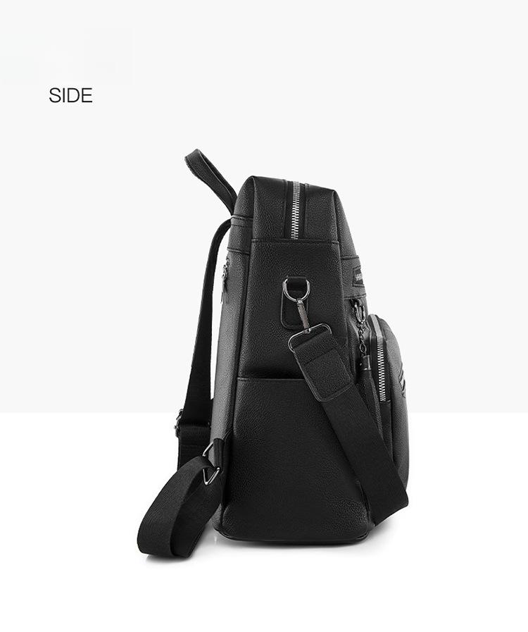 Vintage PU Backpack Casual Large Capacity Women's Backpack