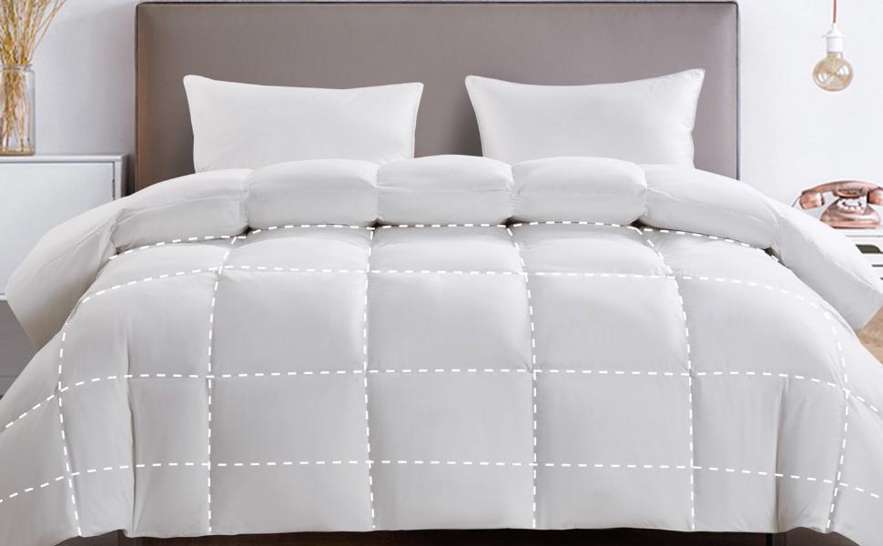 Cooling Pillows White Feather Pillows Set of 2 Pack Super Supportive Bed Pillows for All,King (Pack of 2)