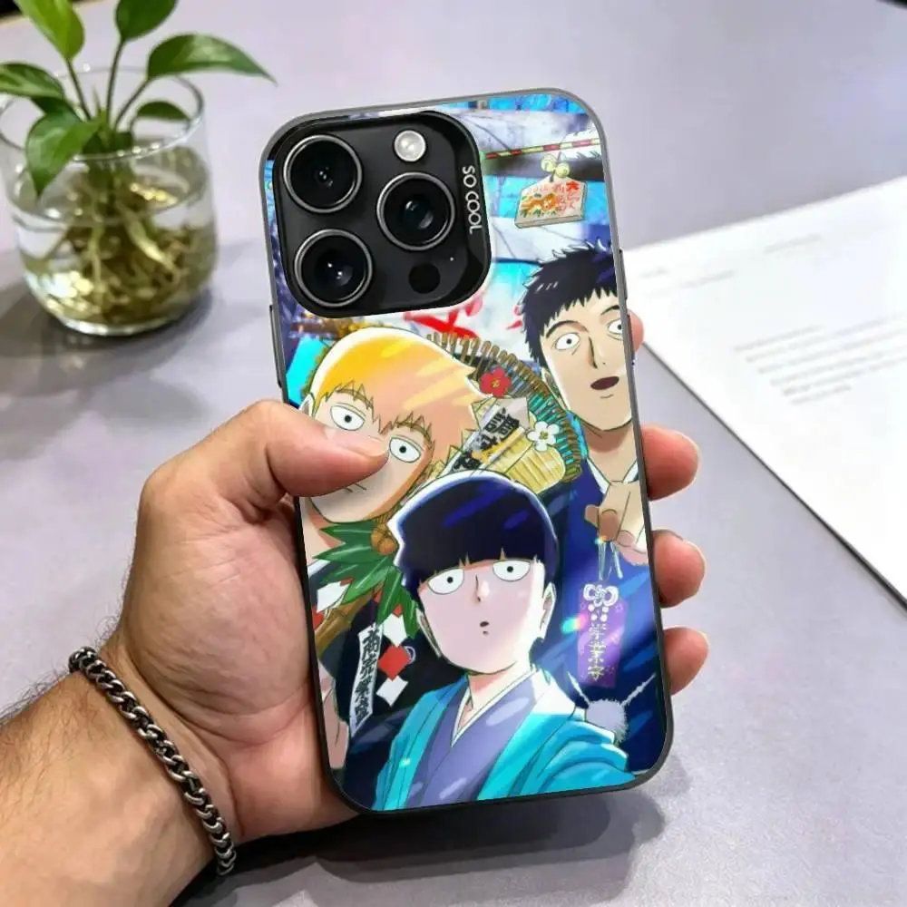 Cool m-Mob Psycho 100 Phone Case For iPhone 17 Air 16 15 14 13 12 11 Pro Max Plus Colored Silver Plated Inside Cover