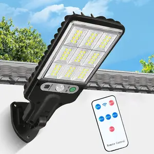 Solar Street Light with Remote Control, Waterproof Outdoor Garden Light with Human Body Induction, Rotatable LED Wall Light for Garden Patio Yard Garage Decoration, Solar Outdoor Lights