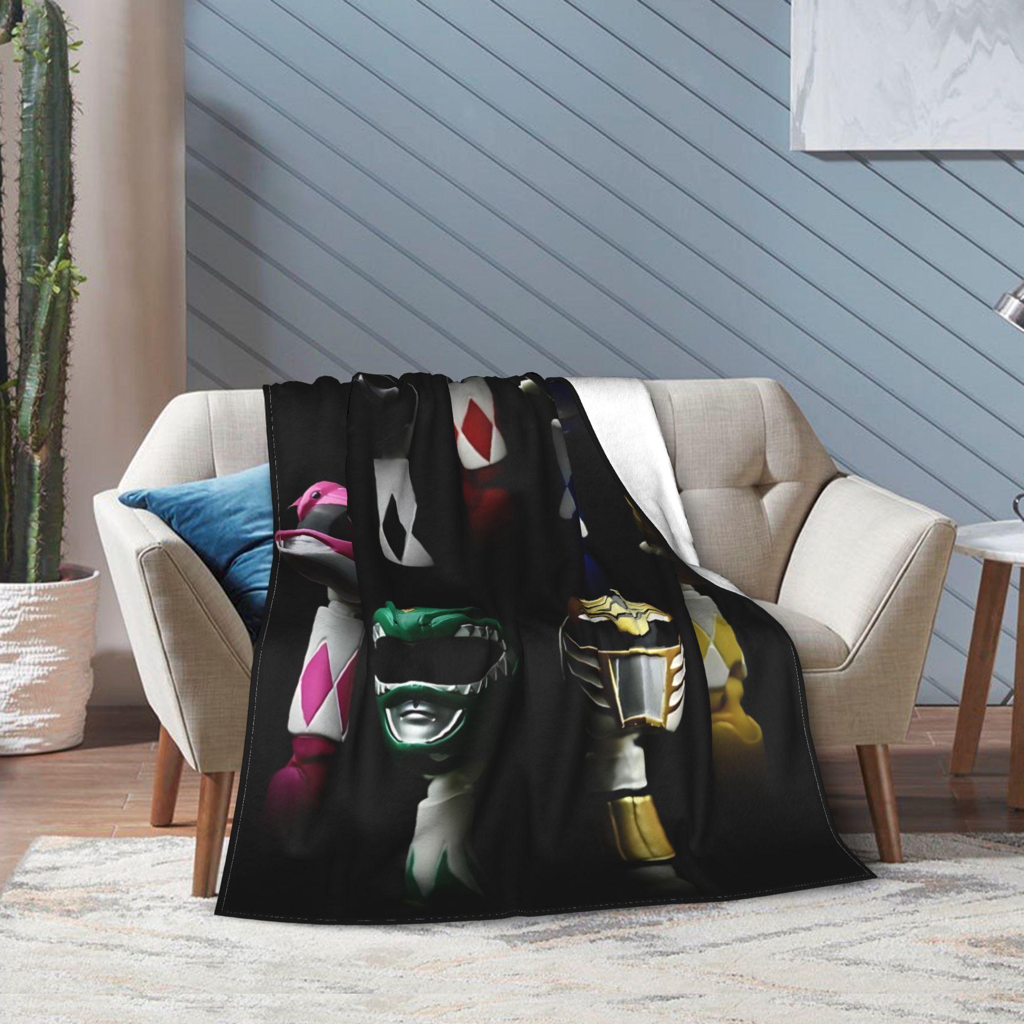 This flannel blanket features a Power Rangers-inspired design, modern and minimalist, is pill-resistant, soft and warm, making it an ideal choice for home or office use, and a perfect gift for friends and family. Its comfortable softness is suitable for s