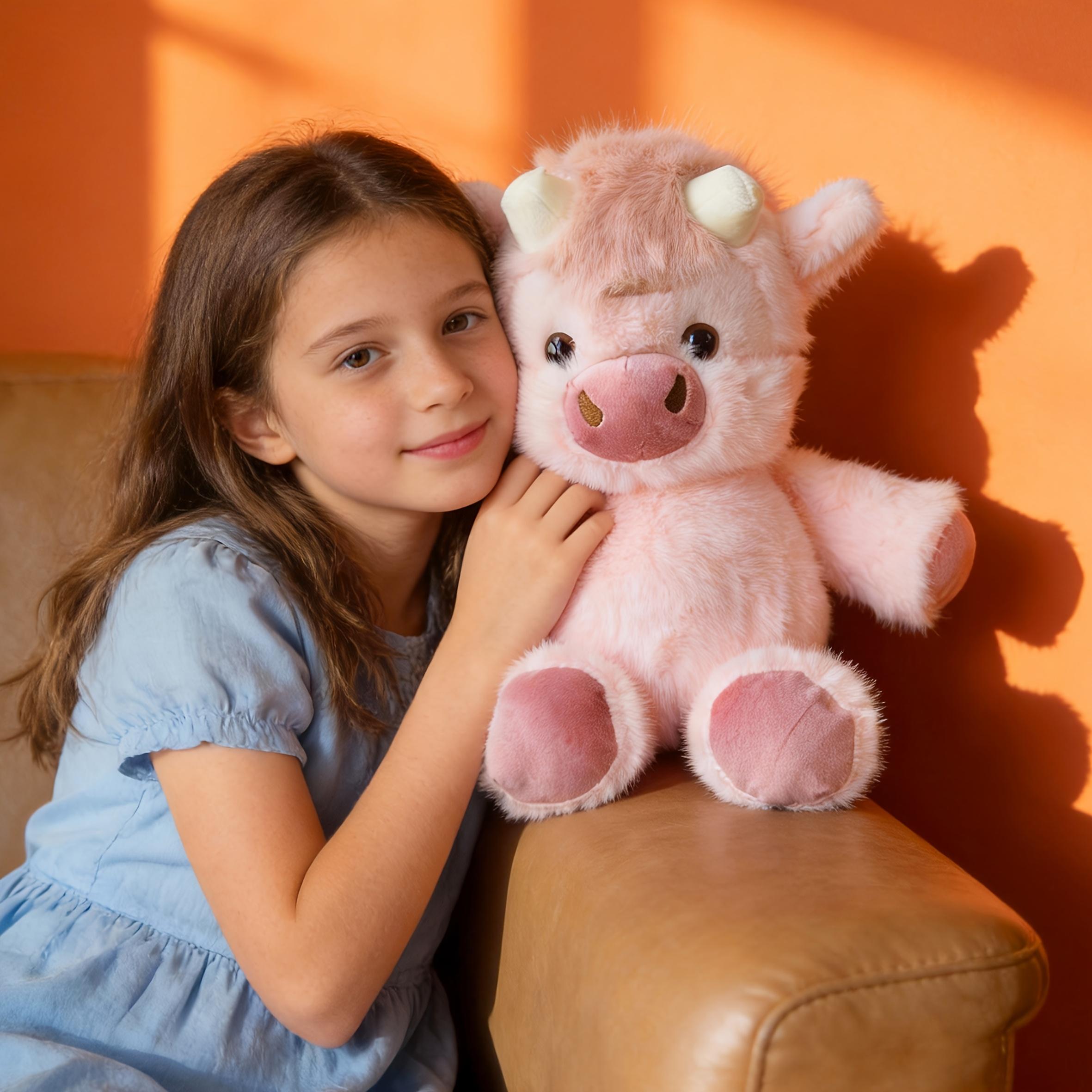 Sugodi Cute Plush Cow Doll – Soft Stuffed Toy for Kids, Adorable Calf Plush, Perfect Children's Day & Holiday Gift for Children