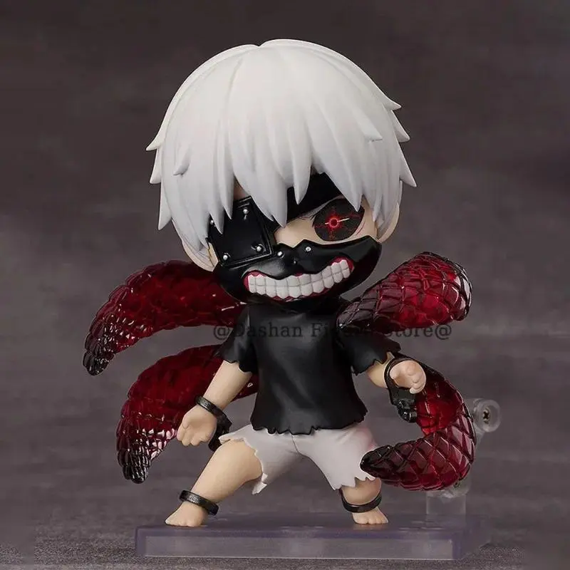 Tokyo Ghoul Kaneki Ken Action Figure 10cm Saryo One-Eyed Ghoul Cute Movable PVC Collection Model Toys Anime Desktop Ornaments