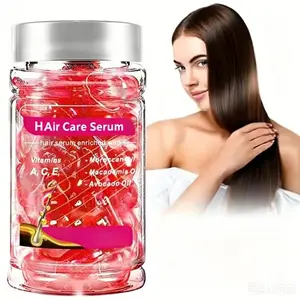 Pure Bali Hair Vitamins Moroccan Oil Haircare Serum Capsules, Argan & Avocado Oil, Vitamin a E Pro B5, for Frizzy Dry Curly Hair, Men & Women