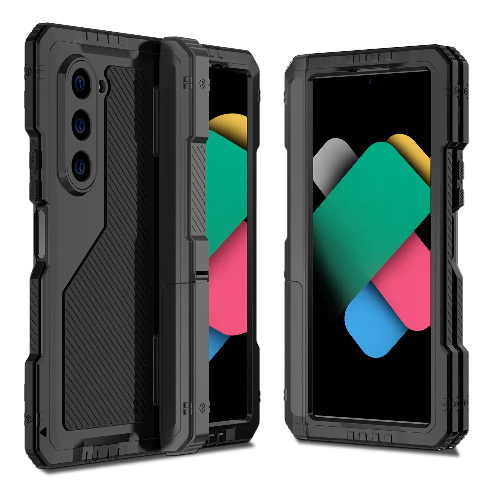 Compatible with Galaxy Z Fold7/Z Fold6/Z Fold5/Z Fold4 Full Wrap Shockproof Foldable Phone Case HNZ0642