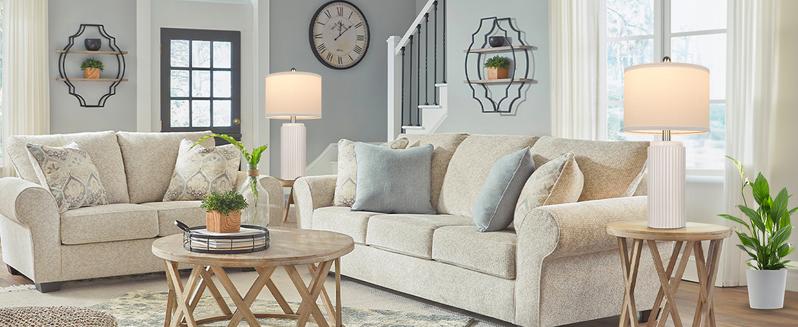 2 Pack 23.5’’ Modern Ceramic Table Lamps Set of 2 for Living Room, Farmhouse Vintage Bedside Table Lamps with White Linen Shade, Rustic Bedroom Ceramic Lamps for Nightstand Home Office End Table Dorm