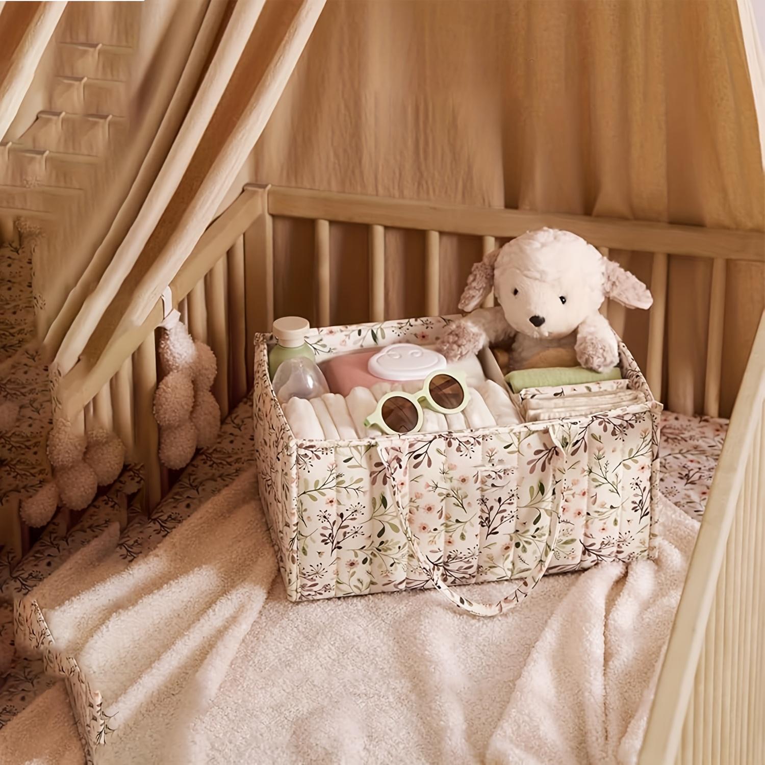 Storage Basket, Household Storage Basket, Floral Pattern Storage Basket, Lightweight, Beautiful and Practical Storage Basket Organiser