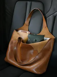 Personality  lazy niche  fashion, simple  casual  versatile one-shoulder handbag, retro and light daily commuter bag, light luxury and versatile texture suitable for office workers' daily travel, shopping and so on.