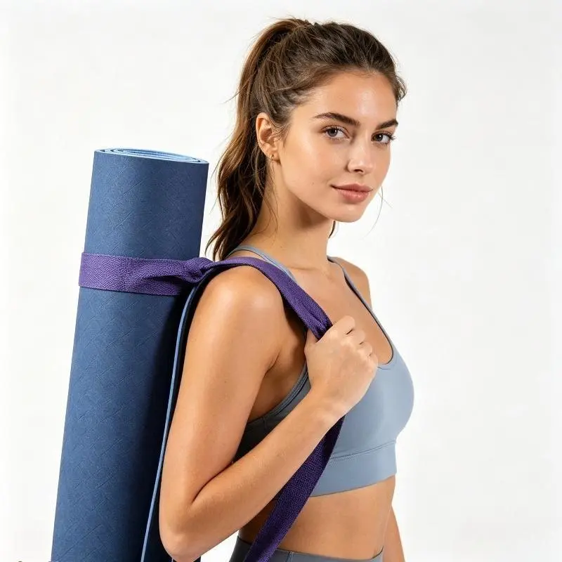 Adjustable Yoga Mat Carry Strap - Elastic & Adjustable Design, Easy & Portable Carrying Fashion Accessory for All Ages & Family Members, Durable Multi-purpose Sling