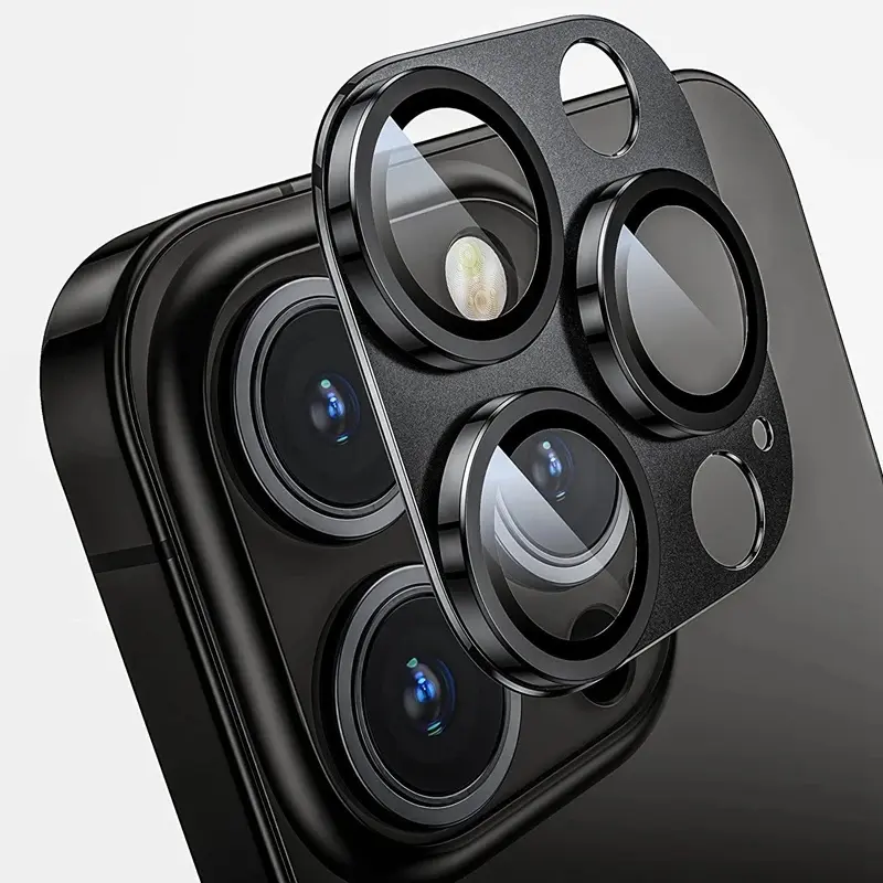 Metal Camera Protector For iPhone 17 ProMax 17Air 17 16 15 14 13 Pro Max Plus Mini Alloy Case Back Lens Tempered Glass Cover Protective Cap,back to school,back to school haul