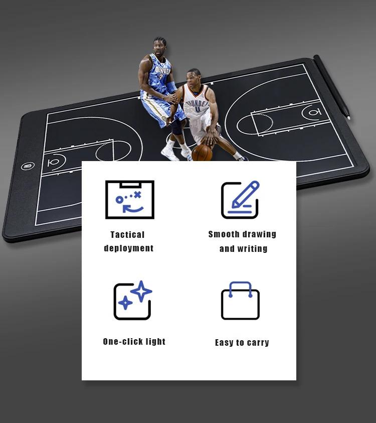 16-inch portable electronic tactics board for football, basketball, rugby, handball, ice hockey and field hockey - for coaches' tactical teaching and match explanation