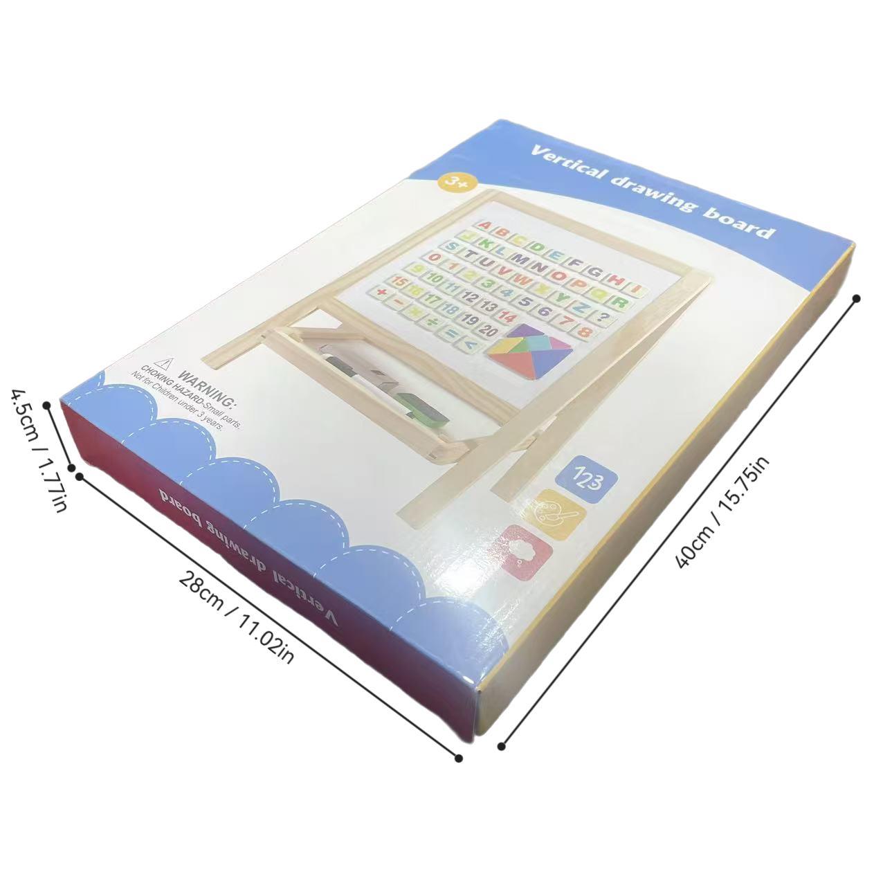 Double-sided Drawable & Writable Drawing Board, 1 Set Foldable Erasable Drawing Boards with Accessories, Creative Learning Toy for Teacher & Students, Writing Board