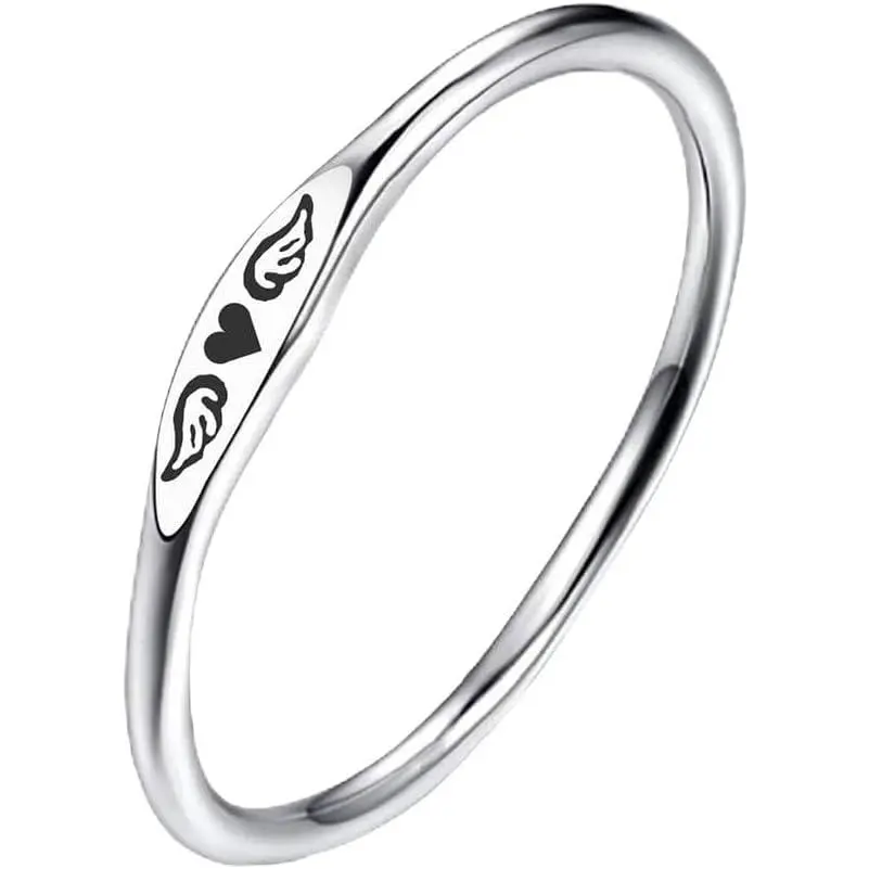 For Memorial -  Heart With  Ring, Missing You Always I'll Hold You In My Heart Rings Lost Loved  Loss Miscarriage Memorial