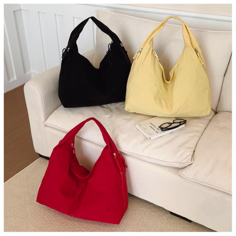 Large Capacity Popular Temperament Armpit Bag Nylon Cloth Shoulder Retro Handbag For Women