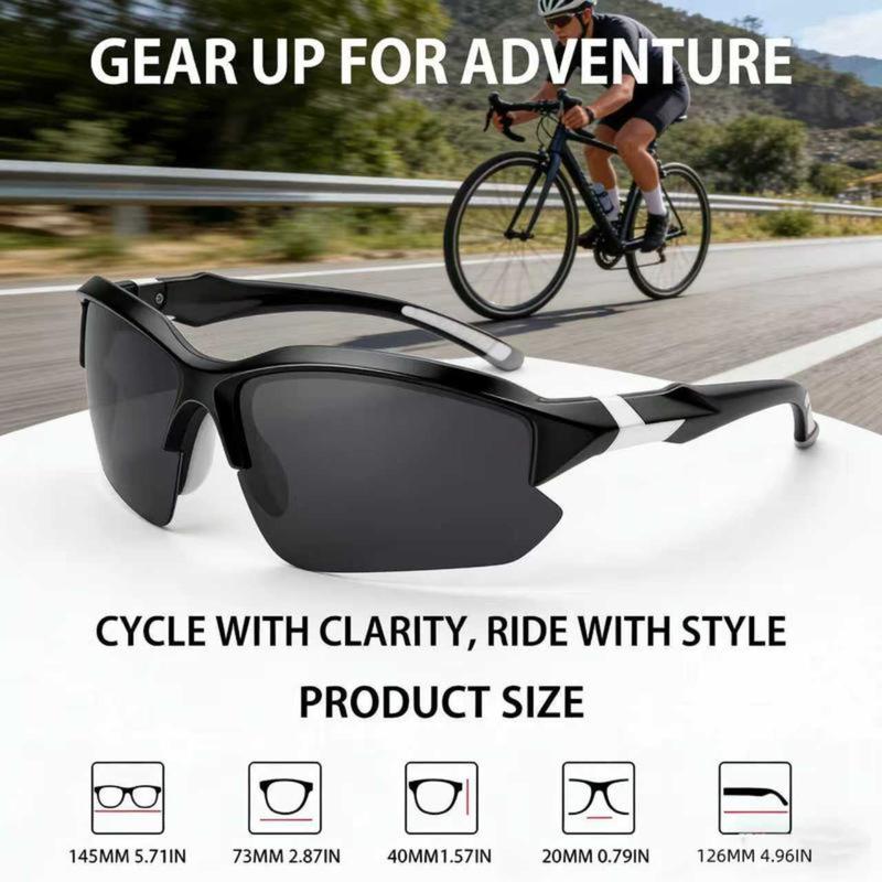 4-Pack Polarized Sports Sunglasses for Men Women, Rimless Windproof UV Protection Shades, Unisex Lightweight Anti-Glare Eyewear Perfect for Running Fishing Golf Driving & Outdoor Activities, All-Day Sun Protection Comfort Fit Sport Sun Glasses