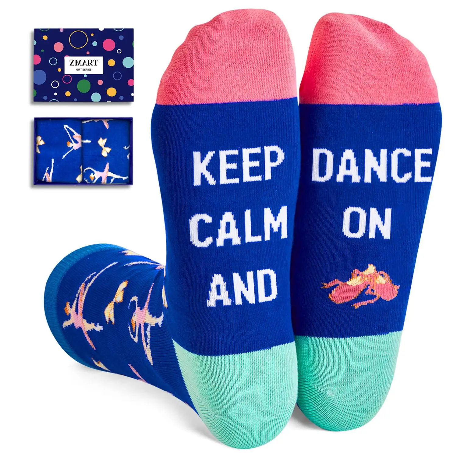 HAPPYPOP Dancer Teacher Ballet Ballerina Dancing Gifts, Dancer Socks For  Ballerina Socks