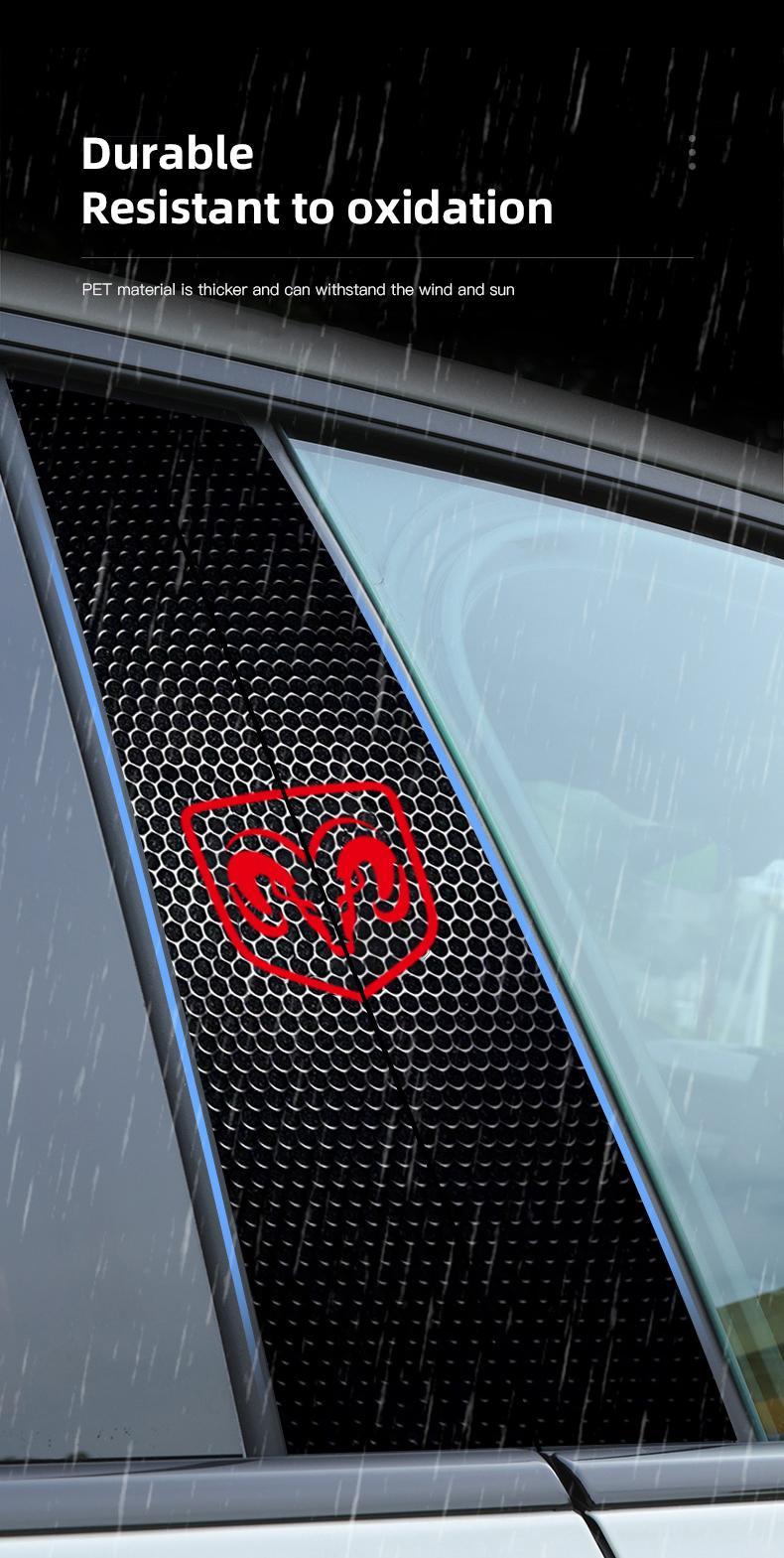 Car Middle Column Creative Sticker For Dodge Durango Charger Ram 1500 Nitro Scratch Protection Decorative Paster Car Supplies