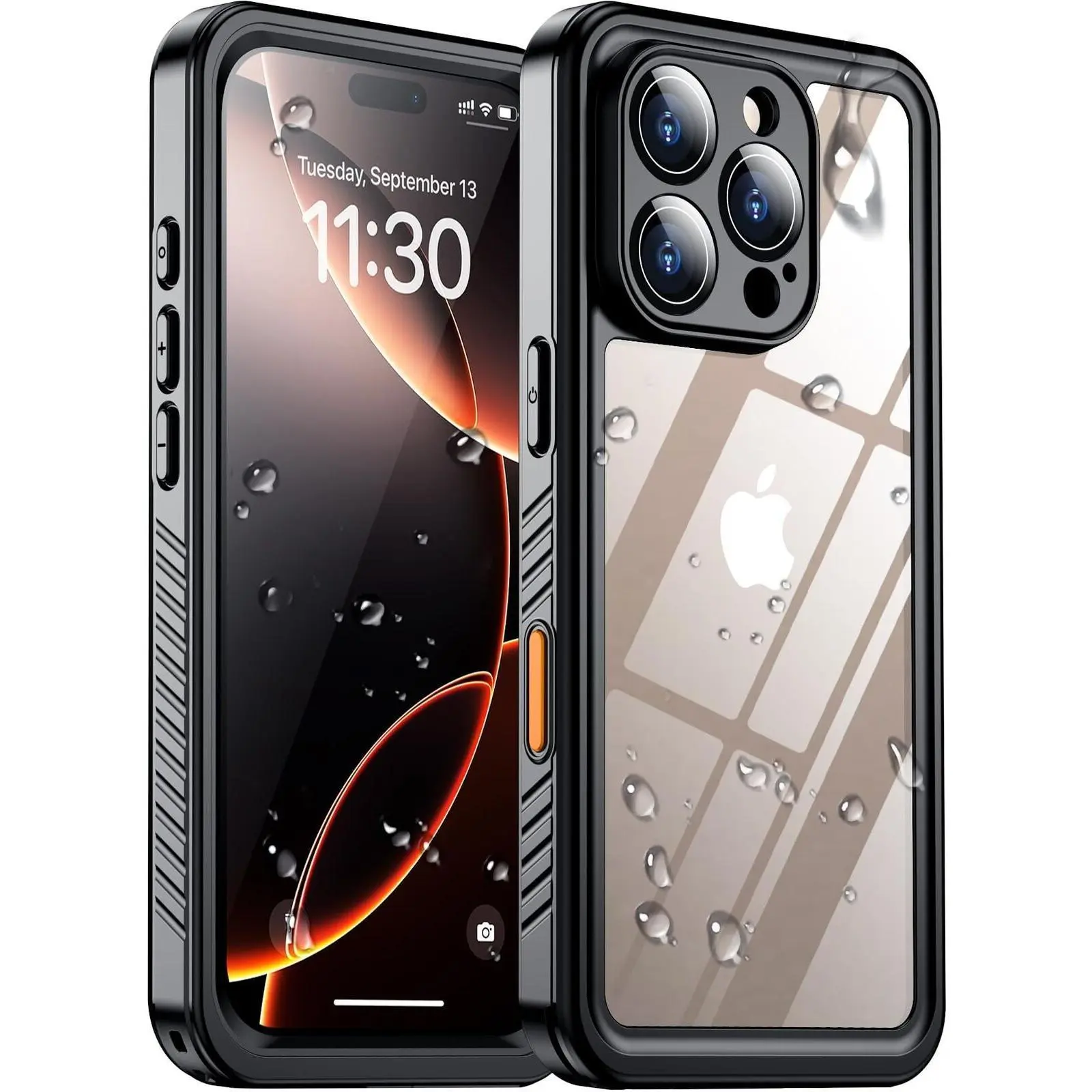 IP68 Waterproof Heavy-Duty Shockproof Full-Body Protective Underwater Cover, Smartphone Cellphone Handheld Devices Accessories For iPhone 17 Air, 16E, 16, 15, 14 Plus, 13 Pro Max
