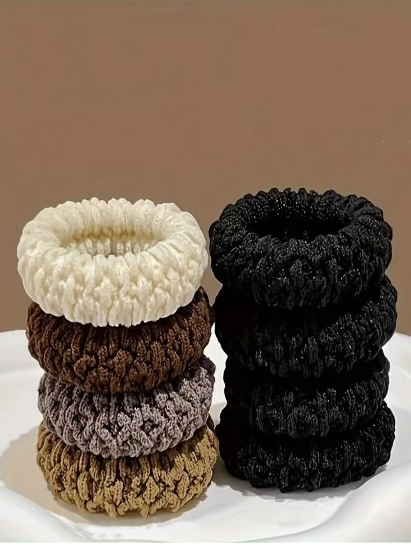 12 Piece Wide Thick Upgraded Hair Ties, Durable Elastic Headbands, No Damage, Fashion Ponytail, Perfect Gift for Girls, All Seasons