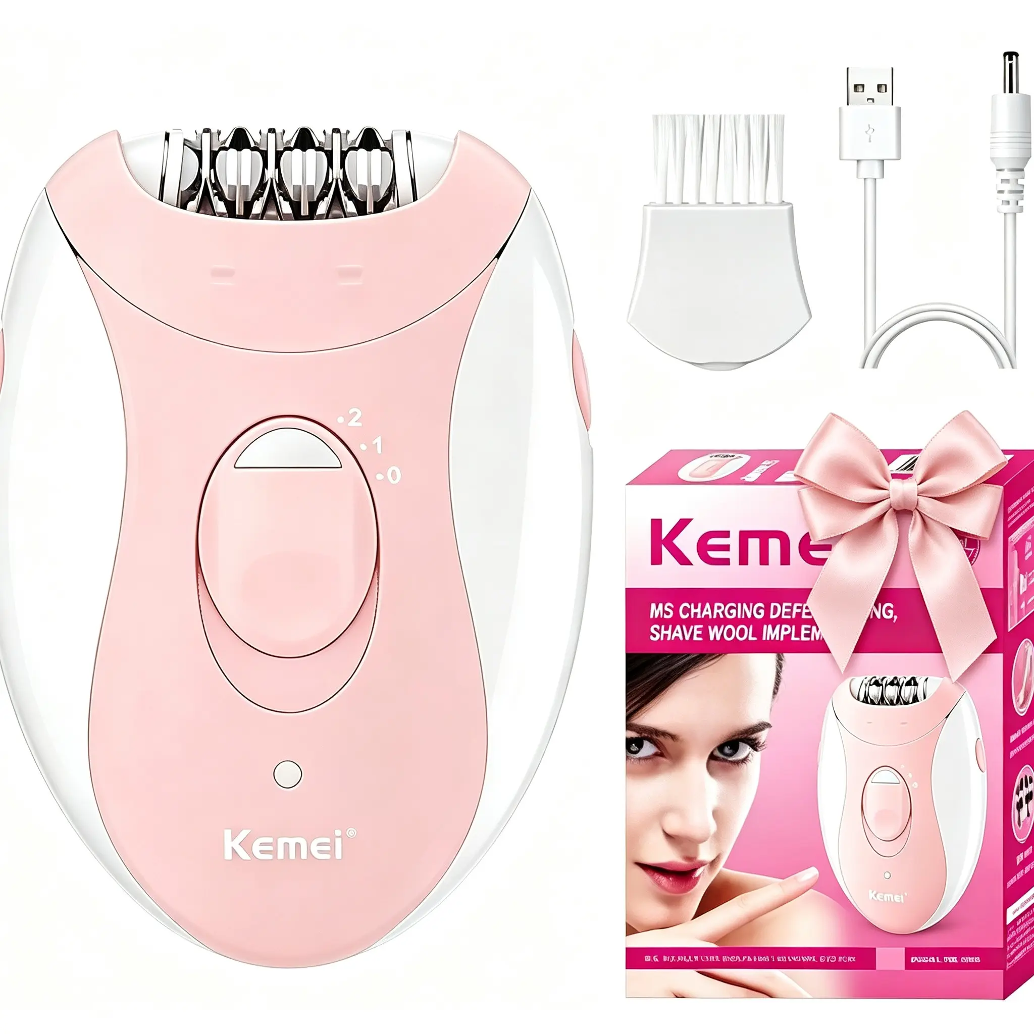 Portable Electric, 32 Stainless Steel Tweezers Heads, 2 Adjustable Speeds, Compact Hair Remover for Full Body, Home & Travel, Hair Removal Machine