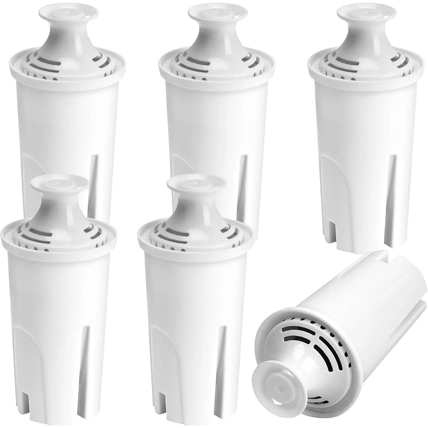 6-Pack Replacement Filter for Brita Pitcher and Dispensers,Water Filters Compatible for Britta OB03, Classic 35557, Mavea 107007, Everyday, Marina, Grand, Lake and More