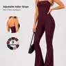 【Black Friday】Women's Sleeveless Halter Neck Sports Jumpsuit, Soft Nylon Spandex Fabric, Casual Jumpsuit for Yoga, Outdoor Training, Fitness and Daily Wear, All-Season Wear