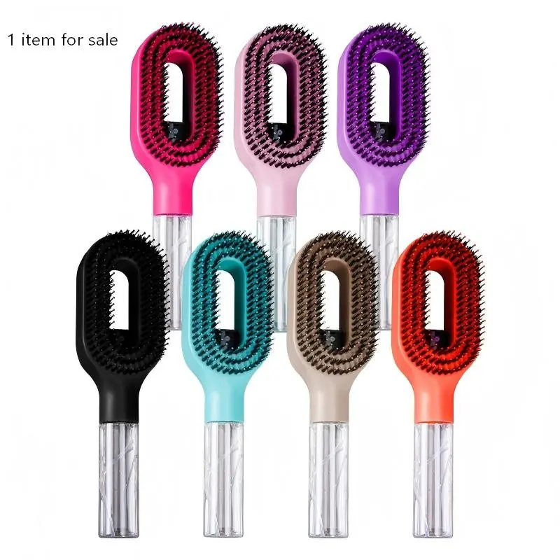 Two-In-One Spray Cushion Comb, Liquid Storage Hydrating Hair Brush, Built In Brush, Volumizing Styling Scalp Massage Hair Care Tool