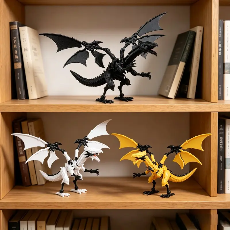 3D Printed Pterosaur Model, Jointed Flying Dragon Handmade Figure, Anime Game Collection Figurine, Perfect Gift for Holidays