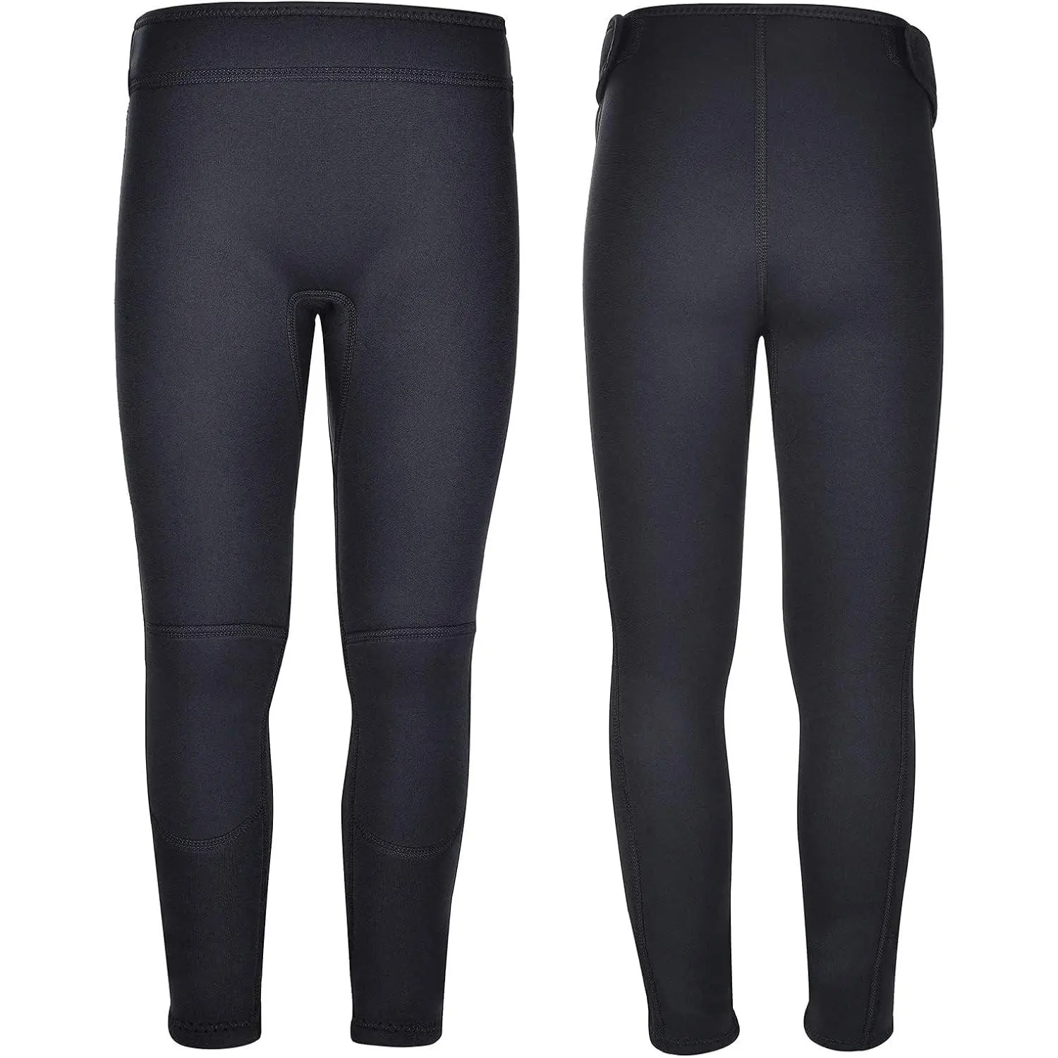 3mm Neoprene Wetsuit Pants for Kids Boys Girls Youth, Adjustable Children Wetsuit Bottoms Keep Warm in Cold Water for Swimming Workout Scuba Diving Surfing Canoeing Snorkeling