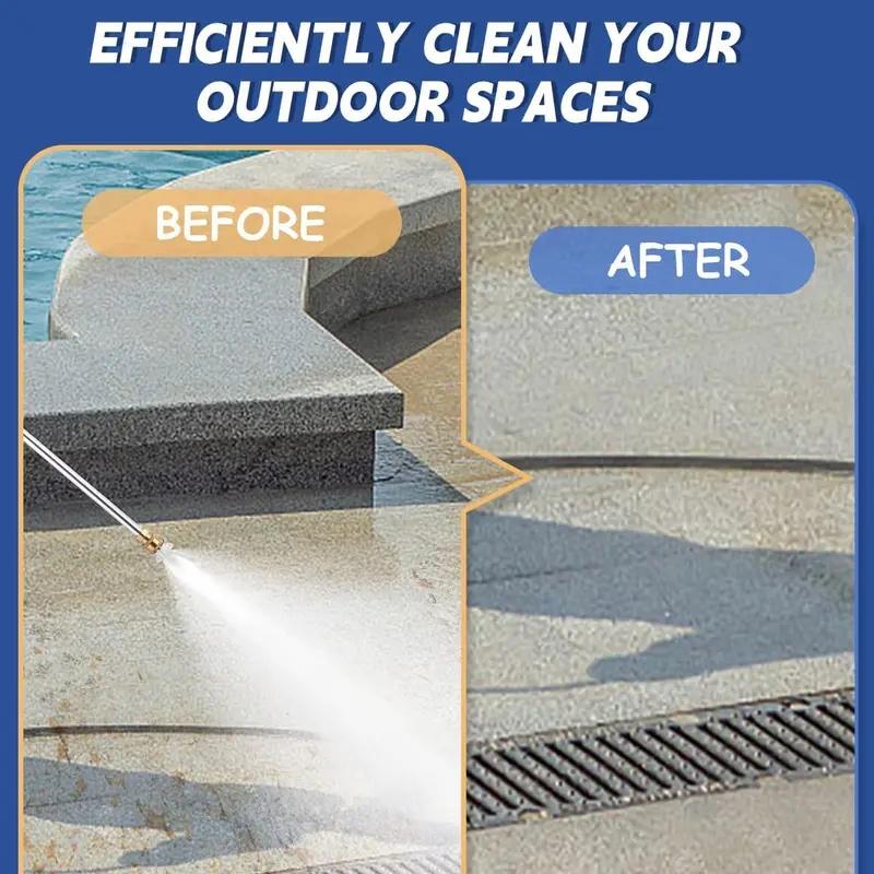 Jet Nozzle Power Washer for Garden Hose, Includes 2 High-Pressure Nozzles and Quick Connectors| Hydro Jet High Pressure Washer Tools for Car Wash, Patio, Driveway & Outdoor Cleaning