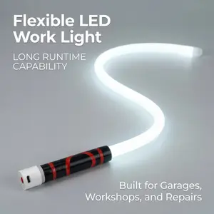 Bendable LED Flashlight StickFlexible LED Work Light, High Lumen Magnetic Inspection Light, Rechargeable 7-Hour Runtime, Hands-Free Repair Light for Car Engine, Mechanic, Off-Road,Summervibes, Portable Work Light