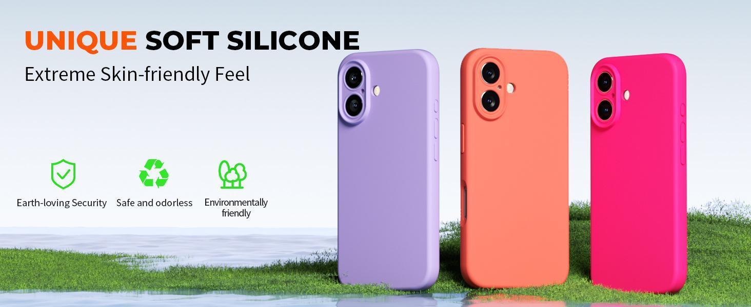 Designed for iPhone 16 Plus Case,Premium Liquid Silicone with [Soft Anti-Scratch Microfiber Lining][Upgraded Camera Protection] Slim Shockproof Phone Case for Men Women Girls,Chalk Pink