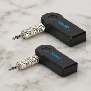 Wireless Bluetooth Music Receiver for Car, Aux Adapter with Hands-Free Mic, Universal Wireless Audio Converter to Upgrade Car Sound System from Phone, Vehicle Adapter