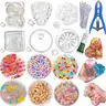 DIY Stress Ball Making Kit, Includes 6 Filling Packs, Bear Cube Strawberry Dumpling Cat Paw Shapes, Expansion Tool, Adult Relaxation, Stress Relief Ball