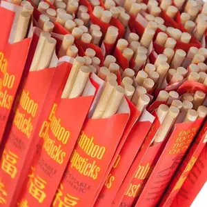 Palillos UV Treated 60 Sets Premium Disposable Bamboo Chopsticks Sleeved and Separated (60 Sets)