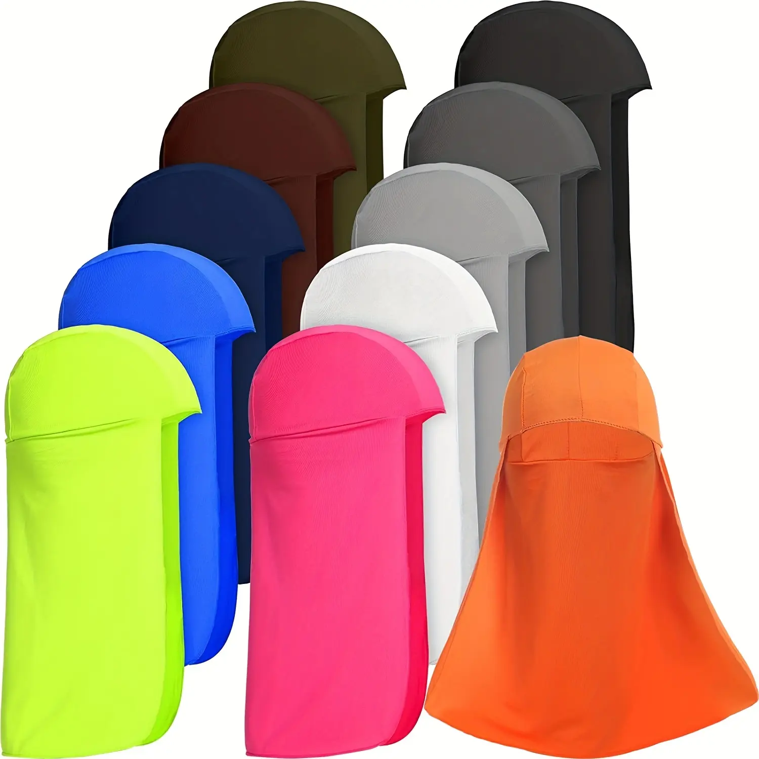 Spring Summer Outdoor Sports Long Tail Cap Cycling Breathable Headscarf Hat Mountaineering Scarf Bag Headwear Construction Neck Guard Sunshade Ear Protection Fishing Pirate Hat