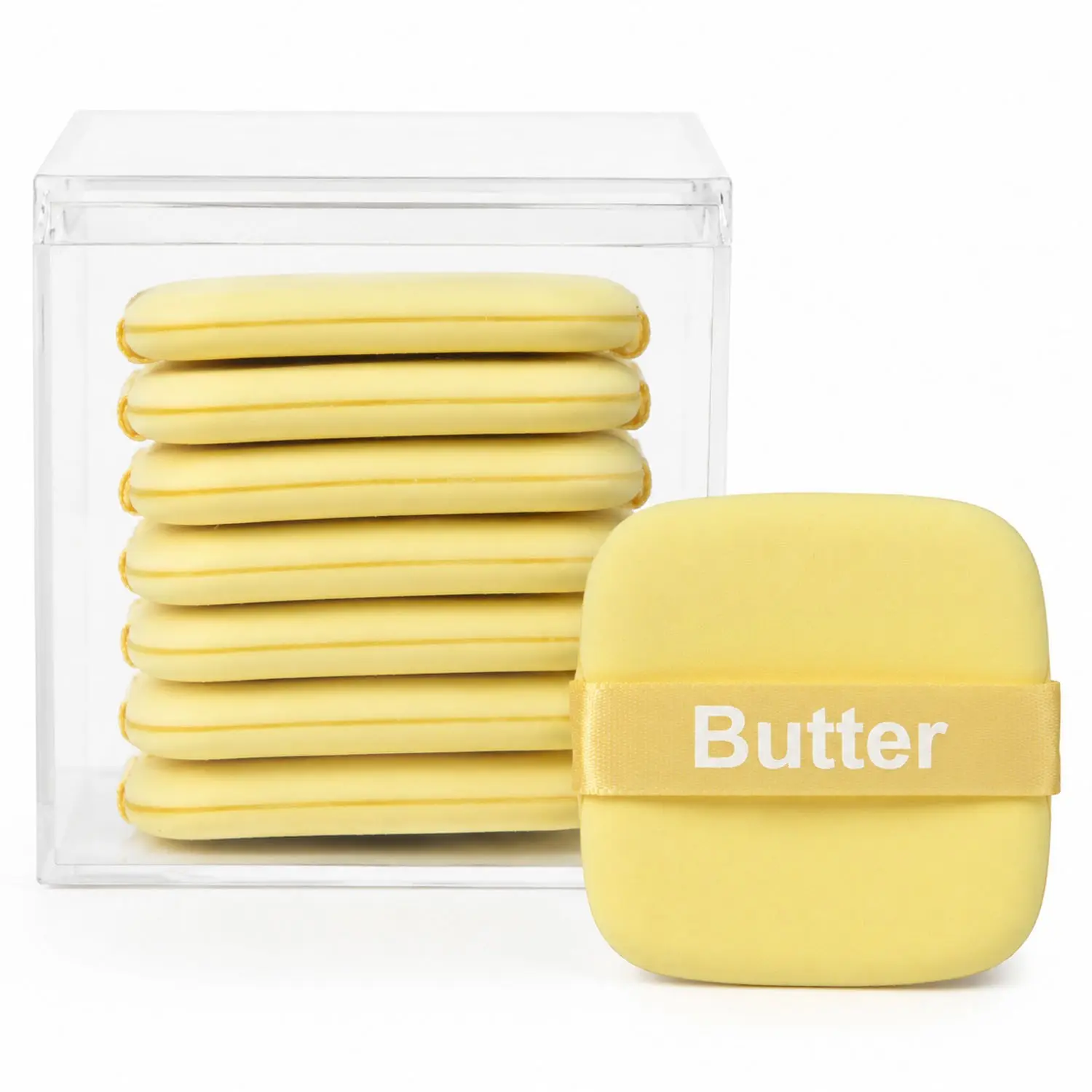 7 Pcs Makeup Sponge Square Make Up Face Soft Sponge Makeup Applicator Sponge Lady Makeup Foundation Puff for Dry and Wet